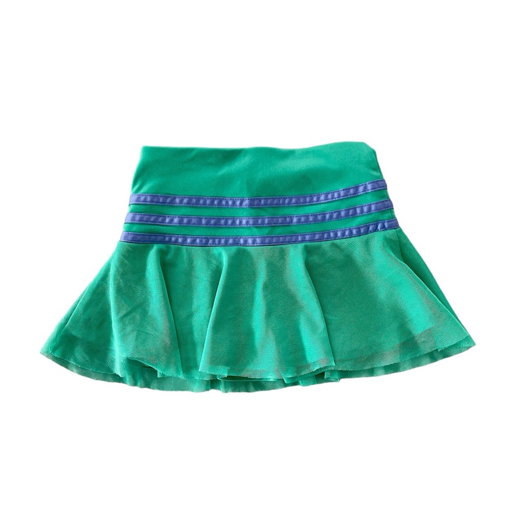 Adidas Skort 3T Green w/ Purple Stripes